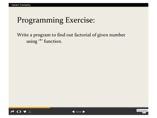 Operator overload  rr