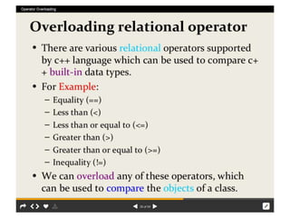 Operator overload  rr