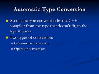 Operator overloading | PPTX