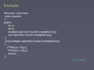 Operator Overloading | PPT
