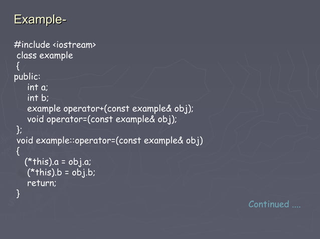 Operator Overloading | PPT
