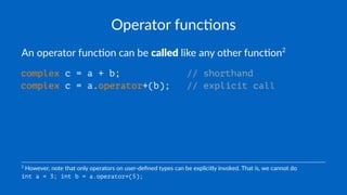 Operator overloading in C++ | PDF