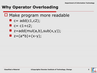 Operator overloading | PPT