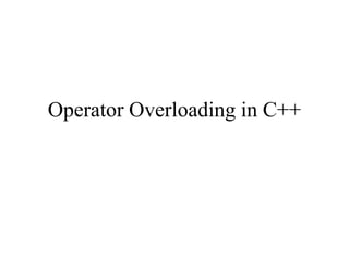 OperatorOverloading.ppt