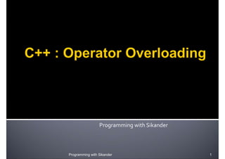 Operator Overloading in C++ | PDF | Programming Languages | Computing