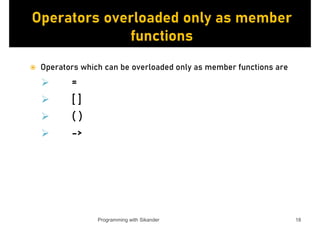 Operator Overloading in C++ | PDF