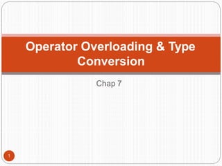 Operator overloading2 | PPT