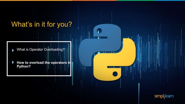 Operator Overloading In Python | PPT | Free Download