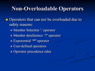 Operator overloaing | PPTX