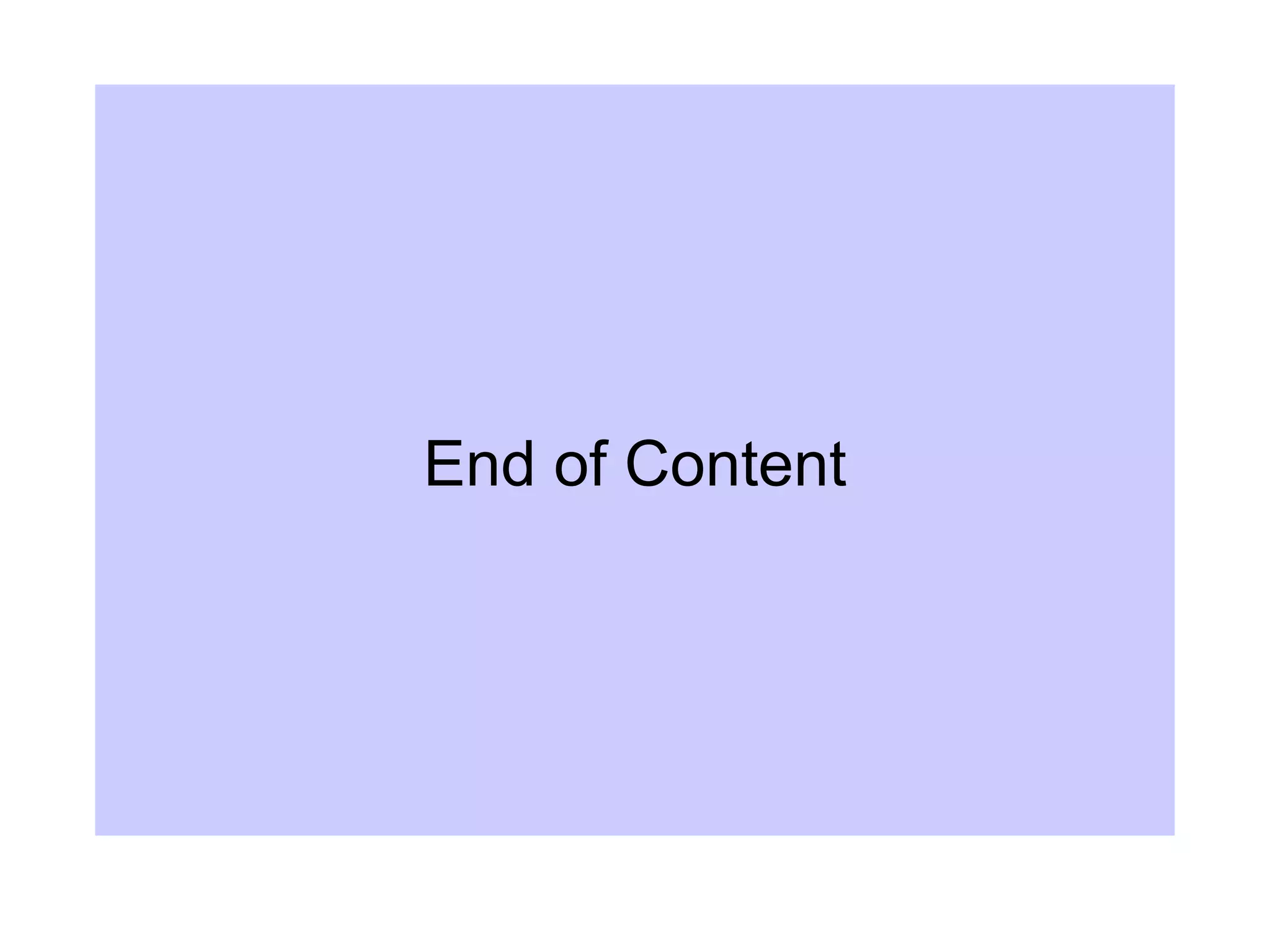 End of Content
 