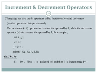 Operators-computer programming and utilzation