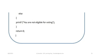 28/9/2021 A.Chandran ACE Learning Hub, chandkec#gmail.com 19
 