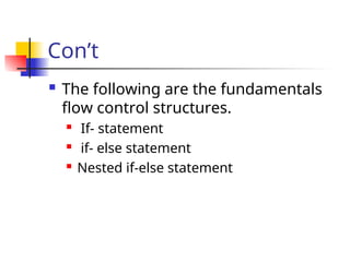 Operators and Decision Control Structure.ppt