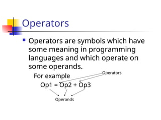 Operators and Decision Control Structure.ppt