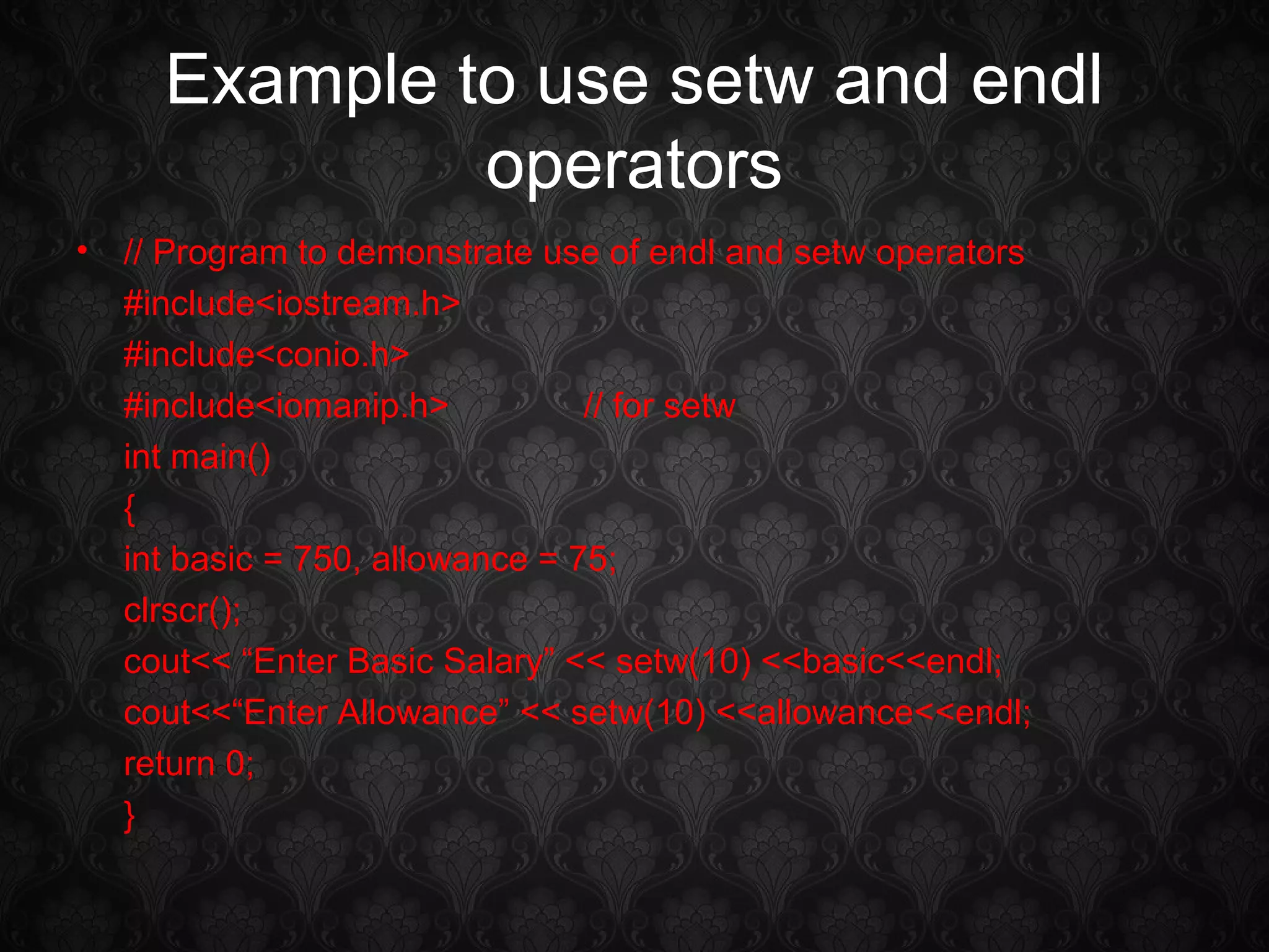 Operators in C++ | PPT