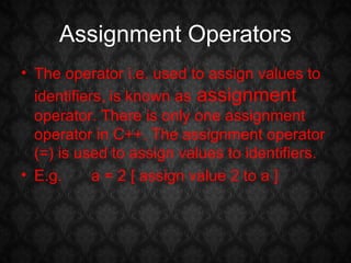 Operators in C++ | PPT