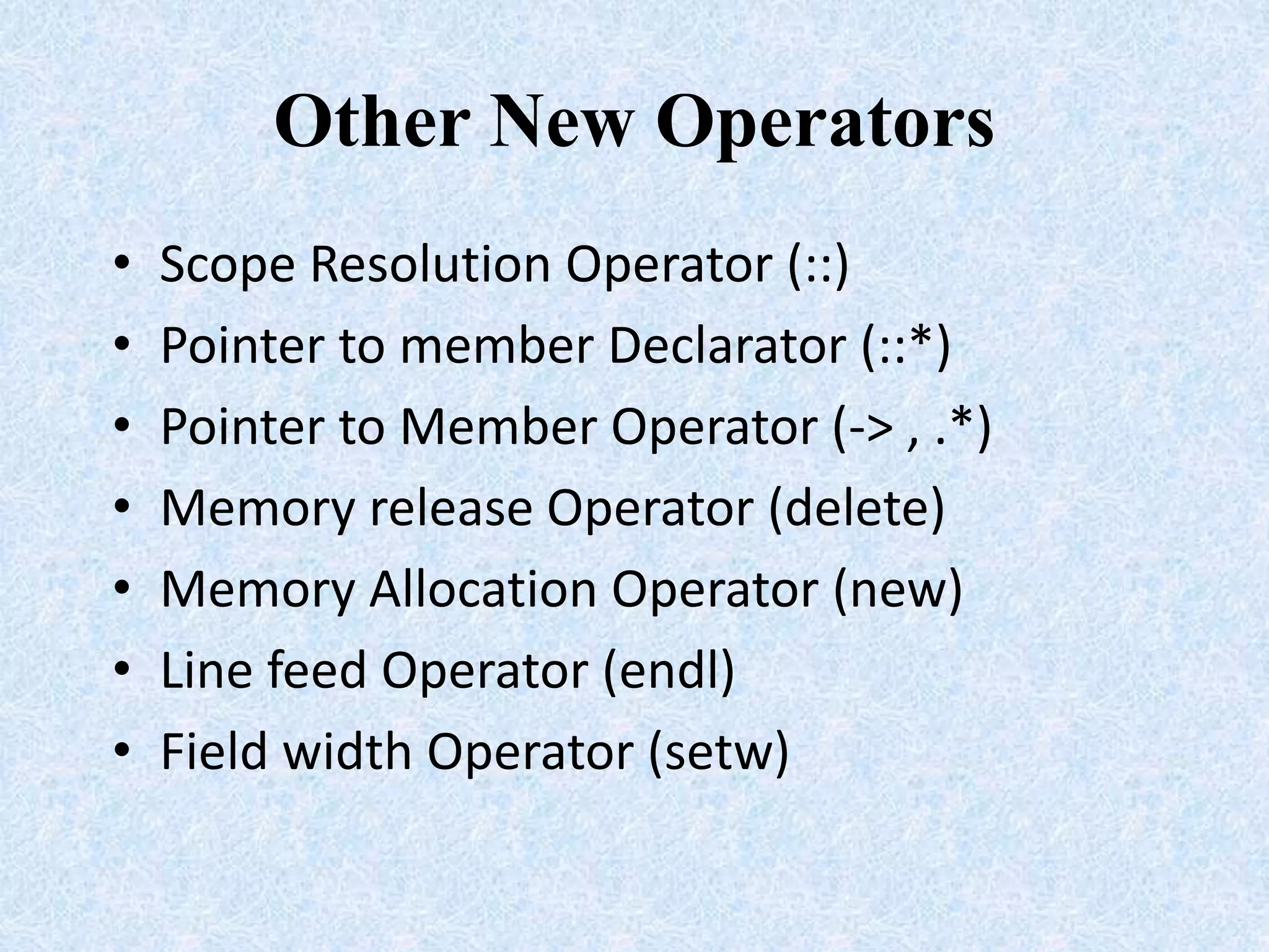 Operators and expression in c++ | PPT