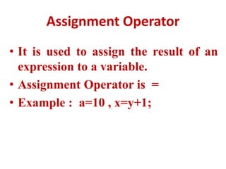 OPERATORS IN C.pptx