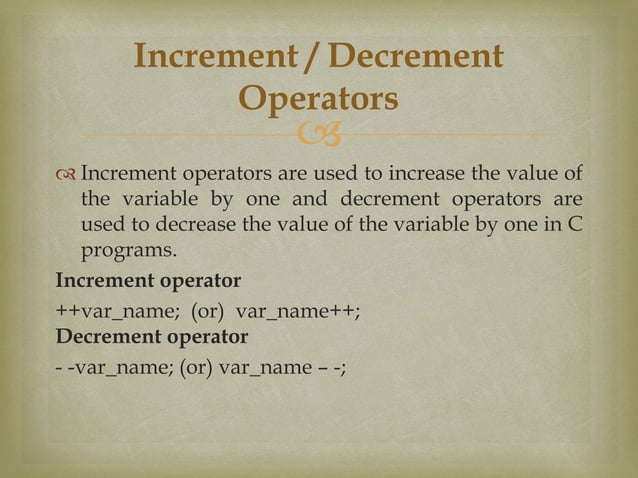 Operators in c programming | PDF
