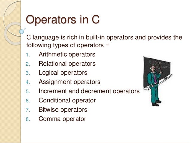 Operators Inc C Language