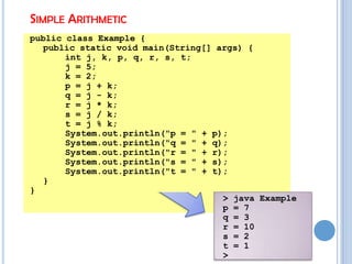 Operators in java | PPTX