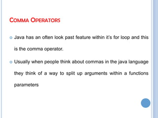 Operators in java | PPTX