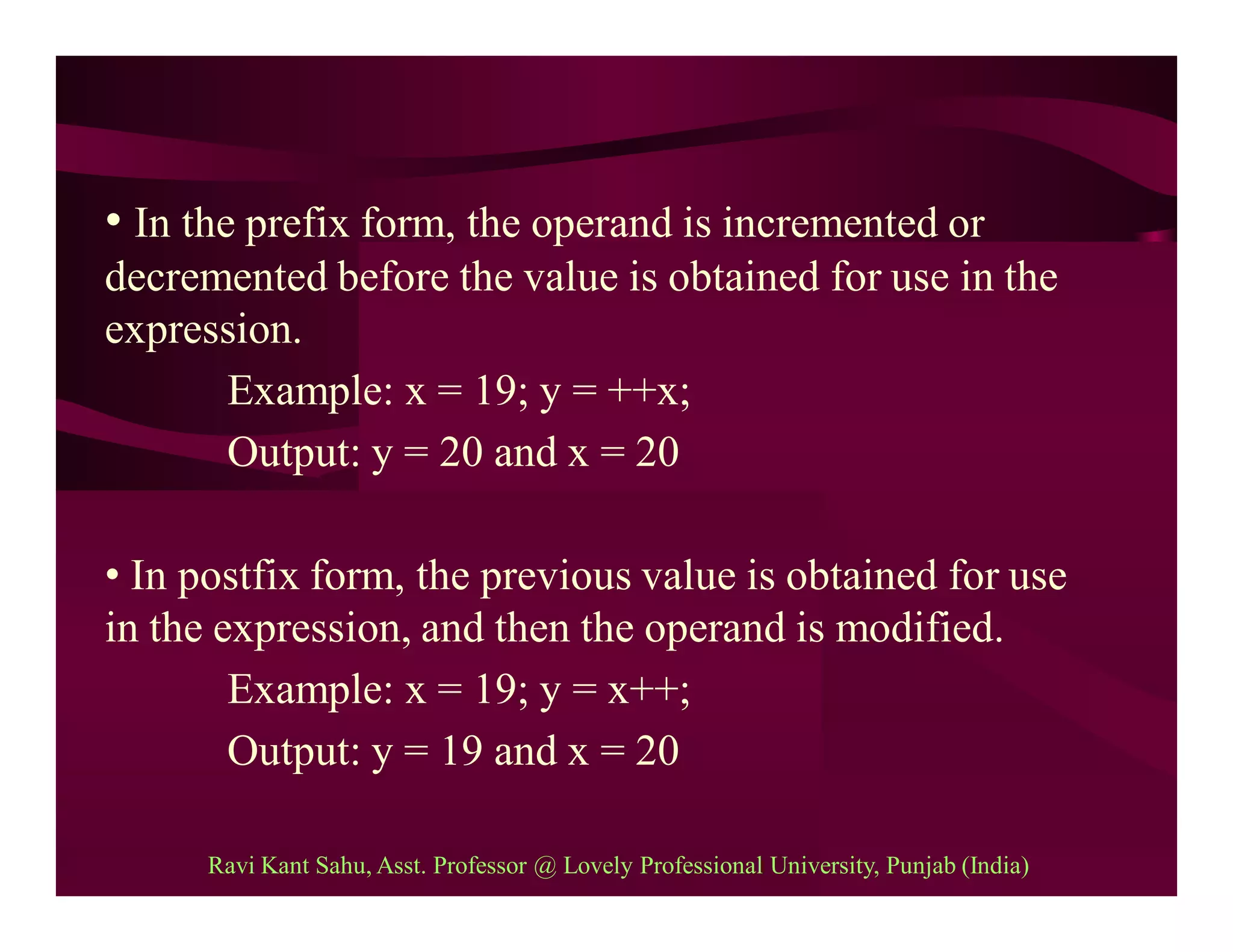 Operators in java | PDF