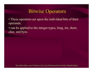 Operators in java | PDF | Programming Languages | Computing