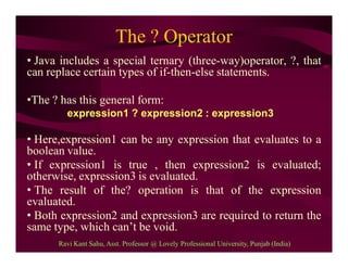 Operators in java | PDF | Programming Languages | Computing