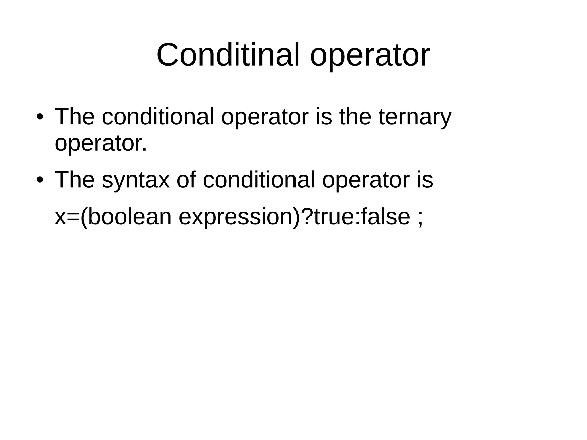 Operators in java | PDF