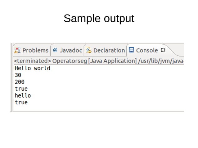 Operators in java | PPT