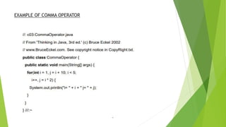 Operators in java | PPTX