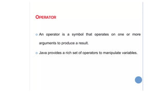 Operators in java explaining different types .pptx