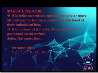 Operators in java presentation | PPTX