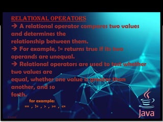Operators in java presentation | PPT