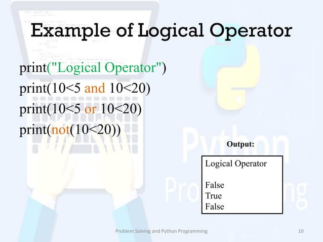 Operators in python | PDF