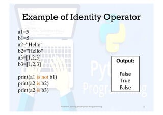 Operators_in_Python_Simplified_languages | PPT | Free Download
