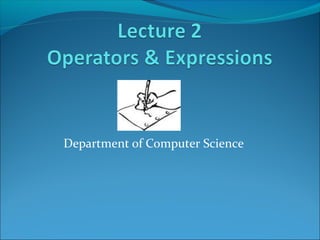 Department of Computer Science
 