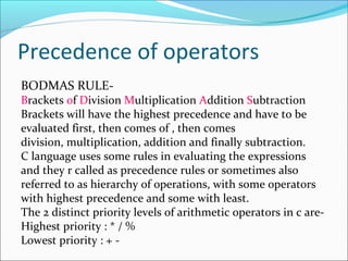High Precedence operator | PPT