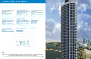 LUXURIES	
 AND	
 ATTENTIVE	
 SERVICES
                                                                                                                                                                                                                                          STUDIO	
 -	
 	
 
                                                                                                                                                                                                                                          ONE	
 BATH

                                                                                                                                                                                                        RISING 60 STORIES ABOVE THE BAY


                                                                                                                                                                                                  	
 



                                                                        	
 	
 Biscayne	
 Bay




                                                                                                                                 	
            Deluxe	
 Bathrooms

  	
 	
  apartments                                                     	
 	
 and	
 more
                                                                                                                                                                            	
 
                                                                                                                                               	
 
                                                                                                                                               VIP
  	
 	
  connections                                                                                                                                                                    	
 
                                                                                                                                               	
 	
 	
 at	
 the	
 marina

  	
 	
  resident	
 use                                                 Gourmet	
 Kitchens




	
 	
 	
 	
 	
 	
 Oral representations cannot be relied upon as correctly stating representations of the developer. For correct representations, make reference to the documents
                  required by section 718.503, Florida statutes, to be furnished by a developer to a buyer or lessee. Obtain the Property Report required by Federal law and
                                          read it before signing anything. No Federal agency has judged the merits or value, if any, of this property.
                 Prices subject to change without notice. All drawings are conceptual renderings and the Developer expressly reserves the right to make modiﬁcations. Actual views may vary and
                                         cannot be guaranteed. Views shown can not be relied upon as the actual view from any particular unit within the condominium.
 
