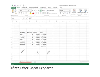 Pérez Pérez Oscar Leonardo
 