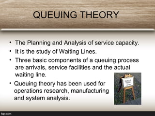 Opersea report waiting lines and queuing theory | PPT