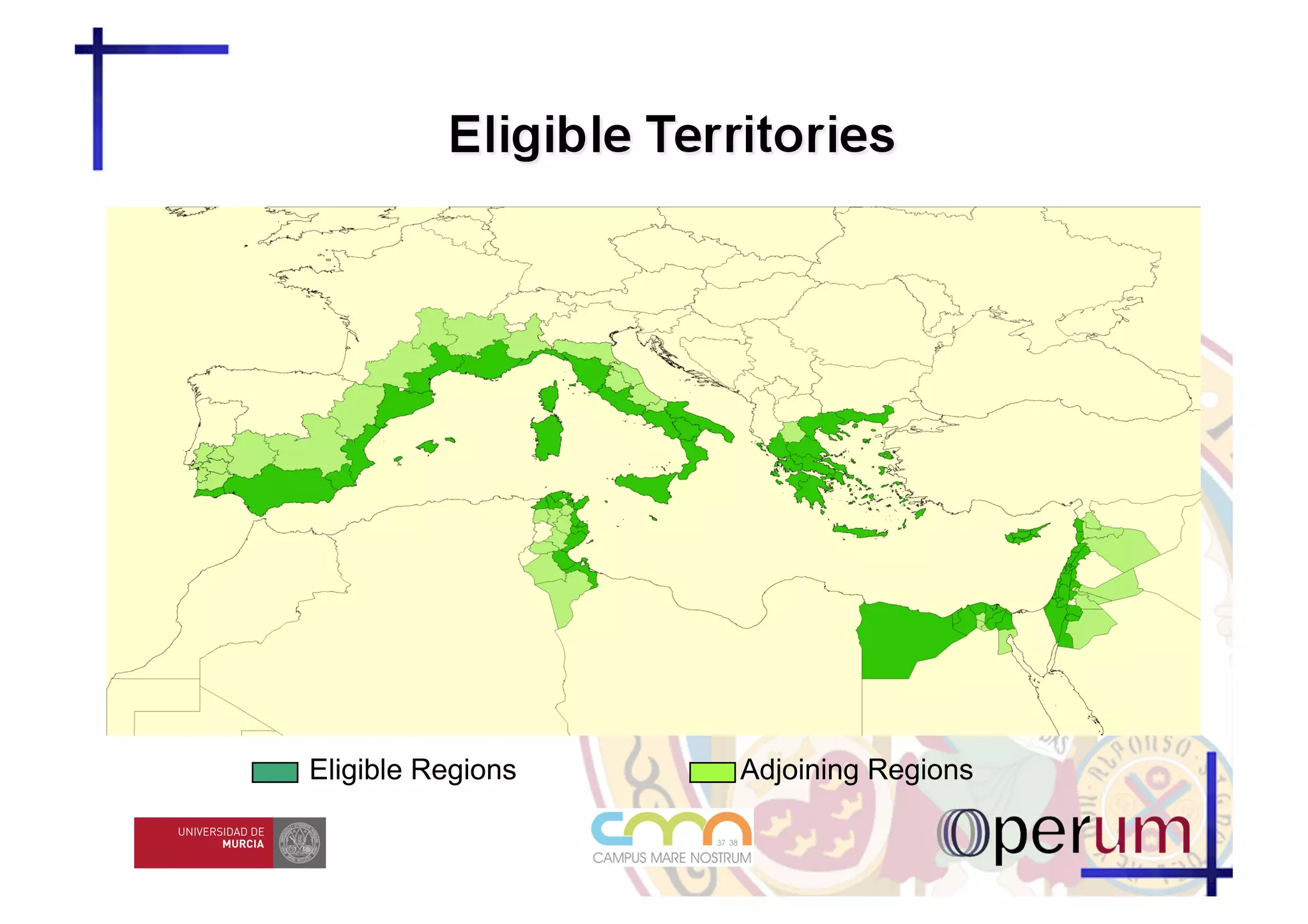 Eligible Regions   Adjoining Regions
 