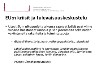 Juha Jokela: EU Saksan vaalien jälkeen