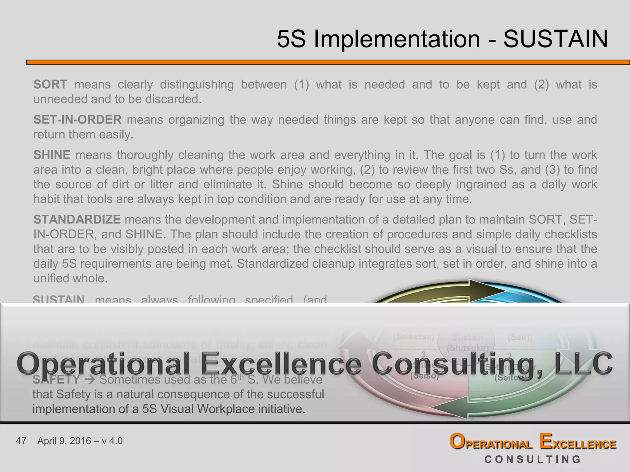 Lean 5S Visual Workplace Organization Training Module | PDF