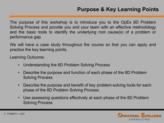 Global 8D Problem Solving Process Training Module | PDF
