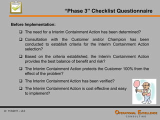 Global 8D Problem Solving Process Training Module | PDF