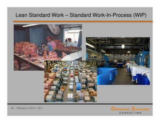 Working Standards Control Lean Lean Standard or Standardized Work Training Module | PDF