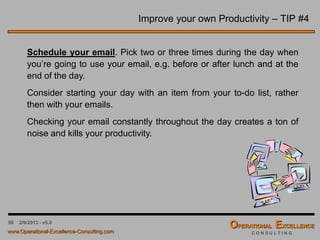 50 4/9/2016 - v6.0
Developing First-Level Strategic Initiatives
The actions required to achieve a strategic objective are generally called
strategies or strategic initiatives.
 The first step in developing strategic initiatives is to formulate an
appropriate question to brainstorm what needs to be done to achieve an
identified strategic objective.
 The next step is to brainstorm answers to this question. Answers can
then be organized, grouped and titled utilizing the Affinity Diagram tool.
 The team is then asked to examine the candidates for strategic
initiatives (usually the groups identified in the Affinity Diagram), and to
arrange them using a Tree Diagram.
 Specially, the team is asked to form a judgment, using data if possible,
on whether each of the candidates is necessary to meet the objective.
 