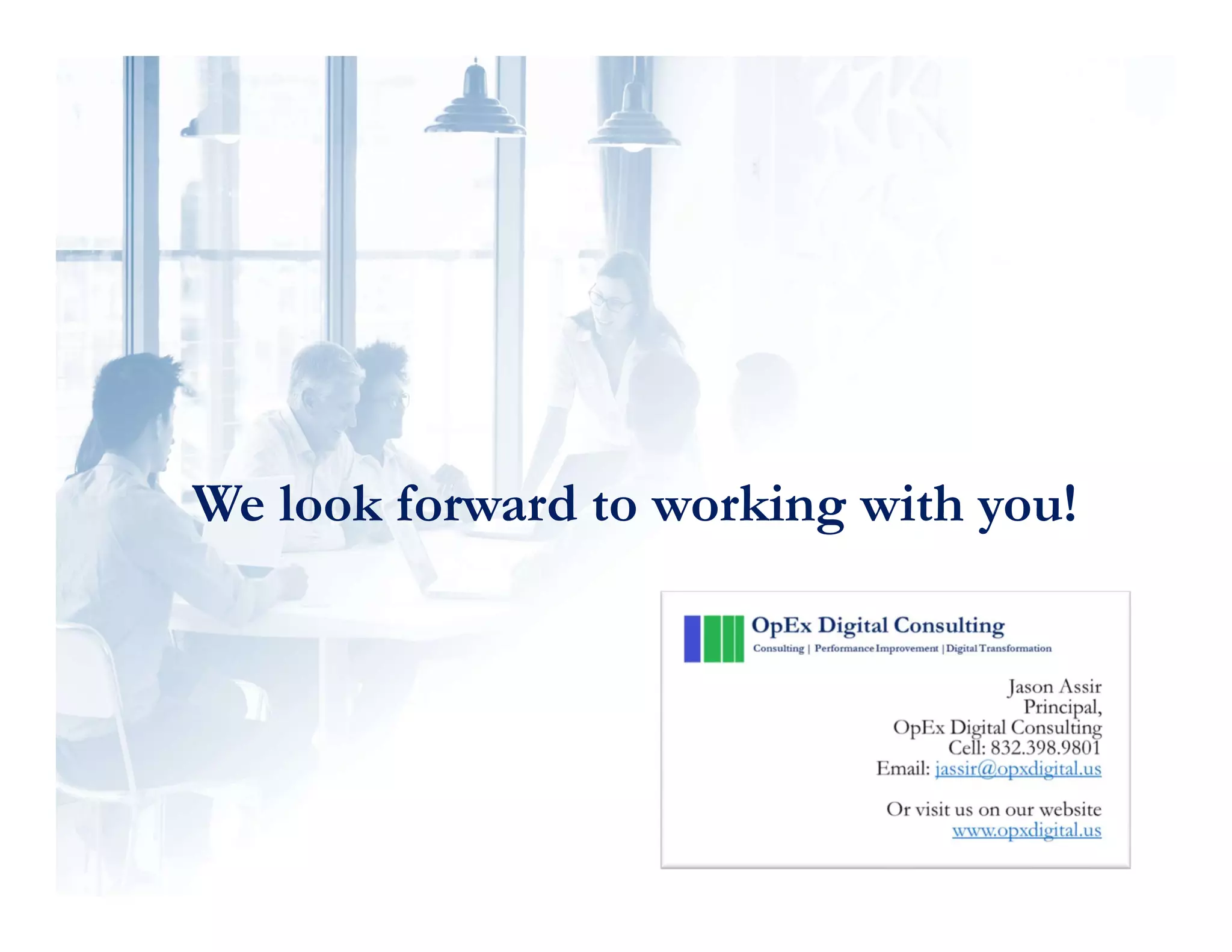 We look forward to working with you!
 